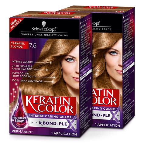 Caramel Brown Hair Dye Box