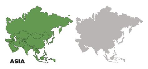 Asia Political Map Outline 的图像结果