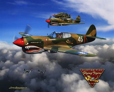 P-40 Flying Tigers Wall Mural - Murals Your Way