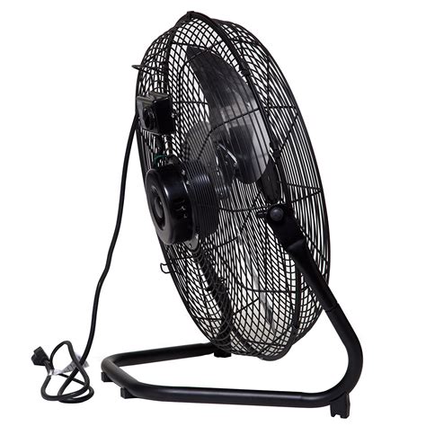 HOMEBASIX LF-20 High Velocity Floor Fan, 20-Inch, Black N4 free image ...