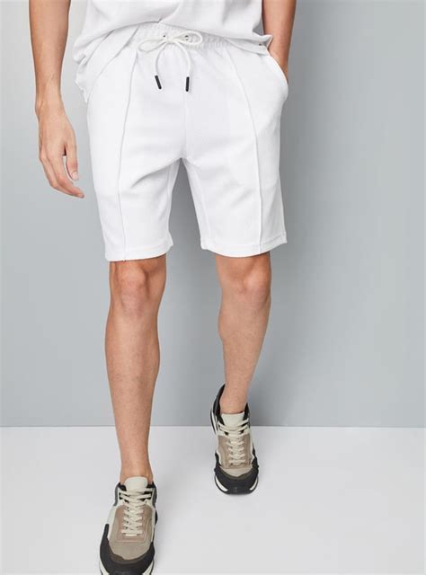 Buy Men Pintuck Knit Athleisure Shorts Online at just Rs. 699.0 ...