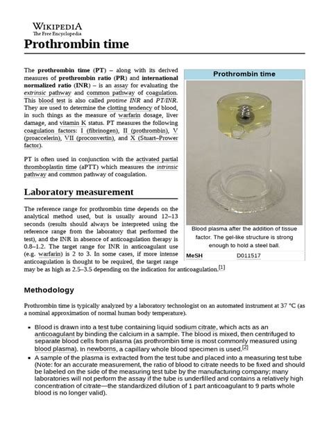 Image result for Prothrombin Time Normal Result