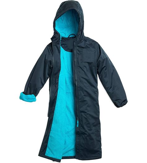 Youth Swim Parka Coat Fleece Lining Waterproof Kid's Swim Parka Coat ...