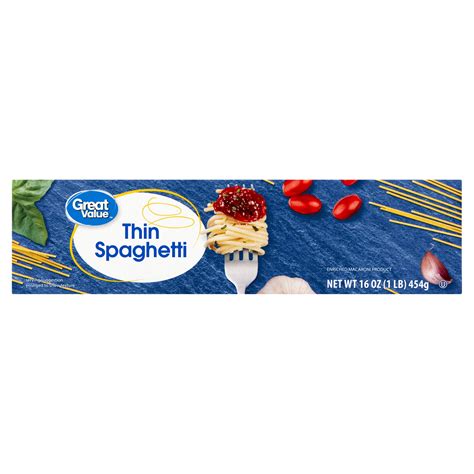 Great Value Spaghetti Calories Cooked at Lara Roberts blog