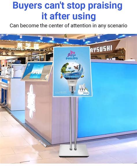 Image result for Free Standing Rechargeable Light Box Display