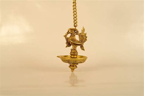 Hanging Peacock Diya – Pujaroom - Cycle.in