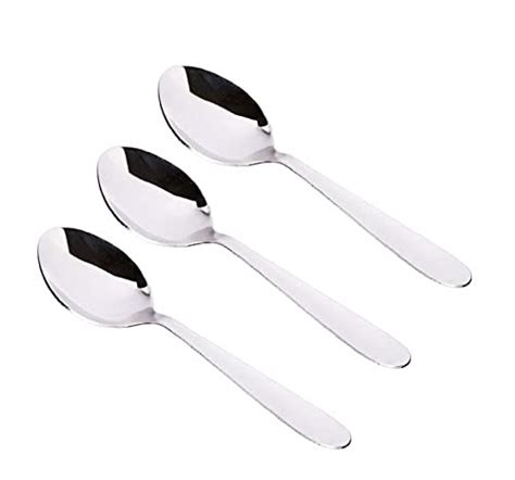 Buy Dishita Creations Stainless Steel Cutlery Spoon - Table Spoon Set ...