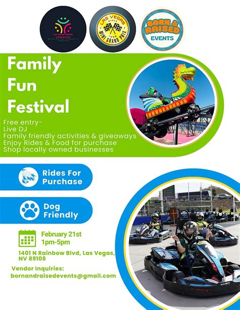 Family Fun Festival - Free Entry, Las Vegas Mini Grand Prix Family Fun ...