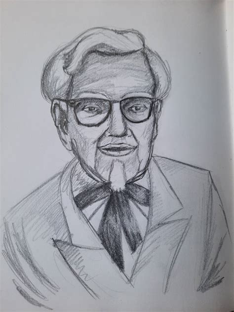 Image result for Colonel Sanders Outline