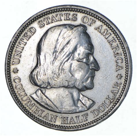 TOUGH - 1893 Silver Columbian Exposition U.S. Commemorative Half Dollar ...