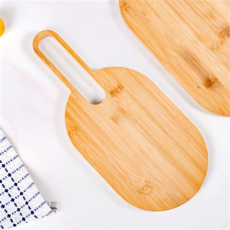 Paddle Shape Bamboo Platter Set Of 2 Online - Premium Cheese Board ...
