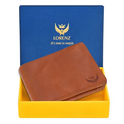 Lorenz Premium Quality Tan Leather Wallet with Button Closure | GL-88 ...
