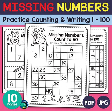 Image result for Counting and Writing Numbers Worksheets
