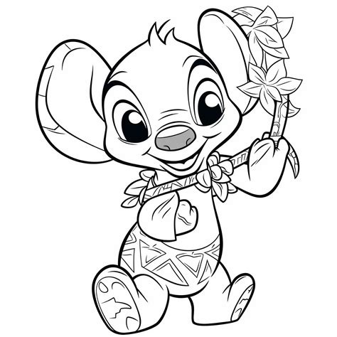 +30 Stitch Coloring Pages for Free and Printable