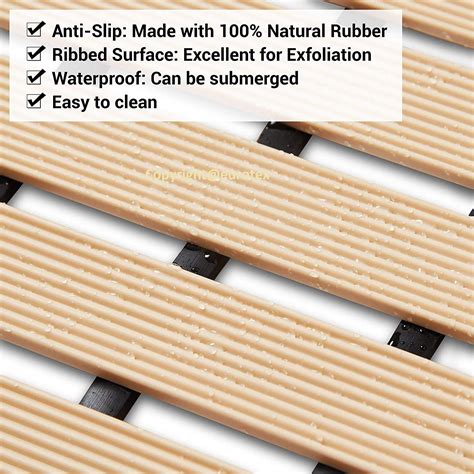 Eurotex Anti Slip Shower Mat for Bath, Kitchen, Pool and Wet Area, Ski ...