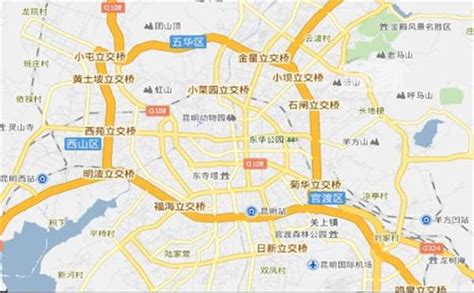 昆明市区域分布图,云南地区区域分布图,昆明市城区_大山谷图库