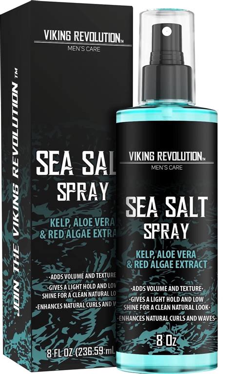 Viking Revolution Men's Hair Spray - Strong Hold Sea Salt Spray with ...