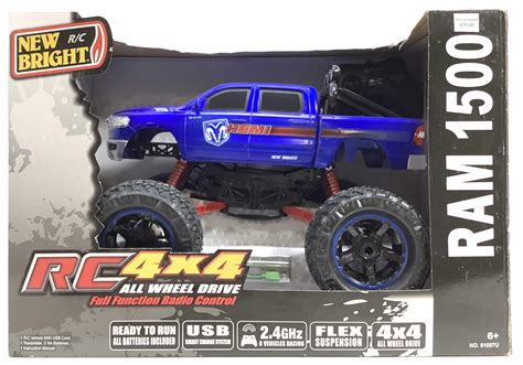 Lot - New Bright RC 4x4 Ram 1500, Remote Control Truck