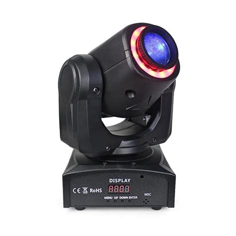 hot sale 30W mini led moving head spot stage light with led strips dmx ...