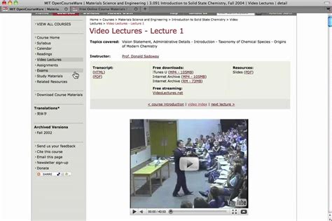 Image result for MIT OpenCourseWare YouTube