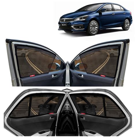 Kingsway car Magnetic Sun Shades/Curtains for Maruti Suzuki ciaz (2018 ...
