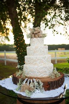 Wedding Cake by Rustic Burlap And Lace Wedding Cake Wedding Cake