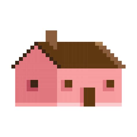 house pixel art style 11452129 Vector Art at Vecteezy