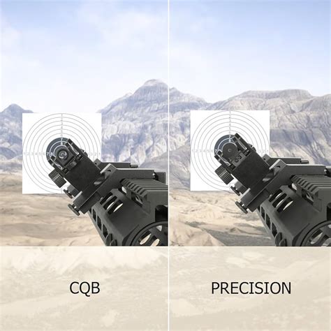 Flip-up Iron Sights 45 Degree Flip-Up Front & Rear Backup Sights ...