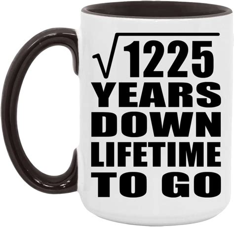 Designsify Gifts, 35th Anniversary Square Root of 1225 Years Lifetime ...