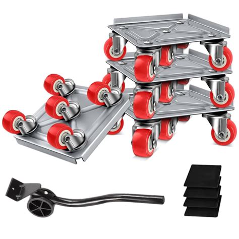 HASTHIP® 5-Wheel Furniture Lifter Mover Set, 600kg Heavy Duty Furniture ...
