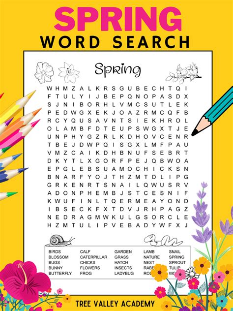 Image result for Spring Word Search Printable Difficult