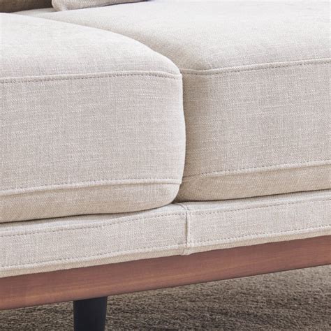 Buy Lansbury Fabric 3-Seater Sofa with Cushion - Beige from Home Centre ...