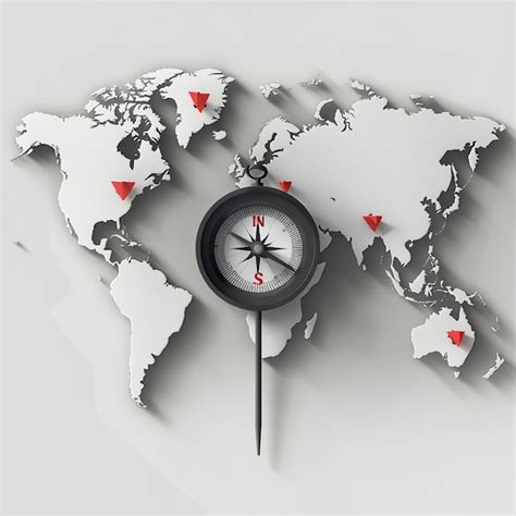 Image result for America Map with Compass