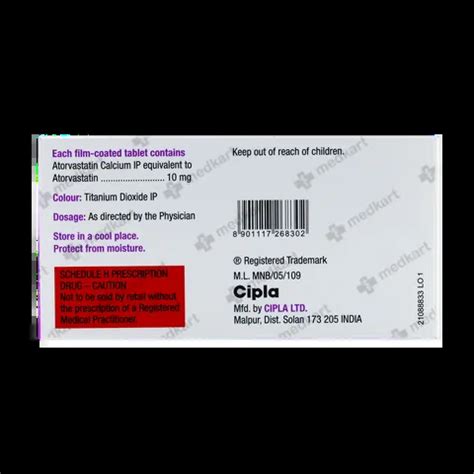 LIPVAS 10MG TABLET 10'S Price, Uses, Side Effects & Substitutes | Medkart