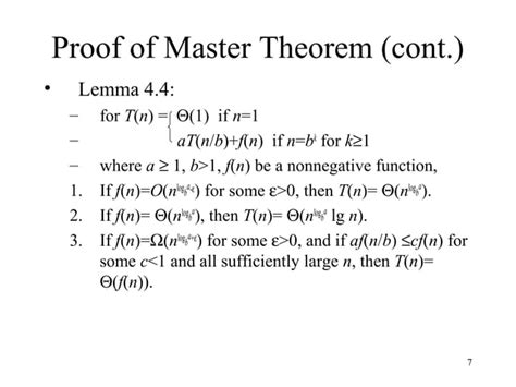Image result for Master Theorem Examples Solved