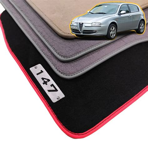 Alfa Romeo 147 Velour Floor Mats With 147 Metal Logo