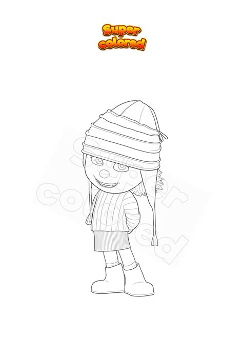 Coloring page Edith in Despicable Me