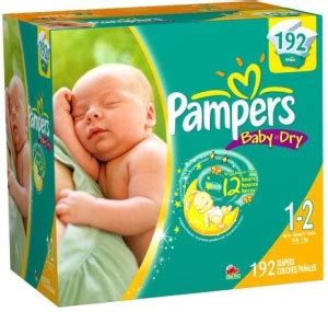 Pampers Baby Dry Size 1/2 Diapers Value Pack 192 Count - S - M - Buy 0 ...