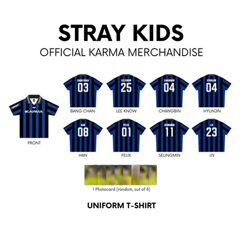 STRAY KIDS - KARMA POP-UP MERCH (OFFICIAL MD) UNIFORM T-SHIRT – J-Store Online