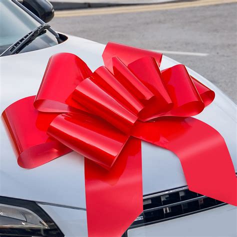 Amazon.com: Big Red Car Bow 30in Large Giant Bow for Car, Birthday Gift ...