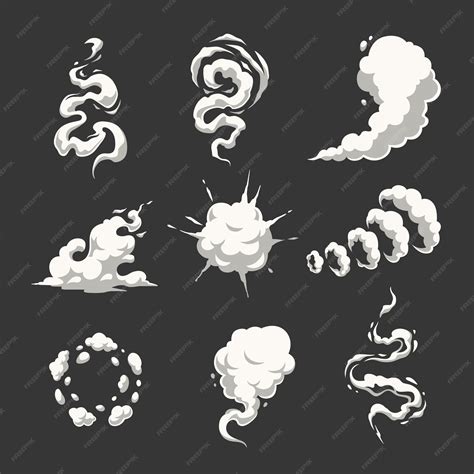 Vector smoke set | Premium Vector