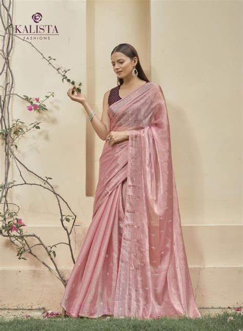 Kalista Silver Jubilee Party Wear Chiffon Silk Saree Collection