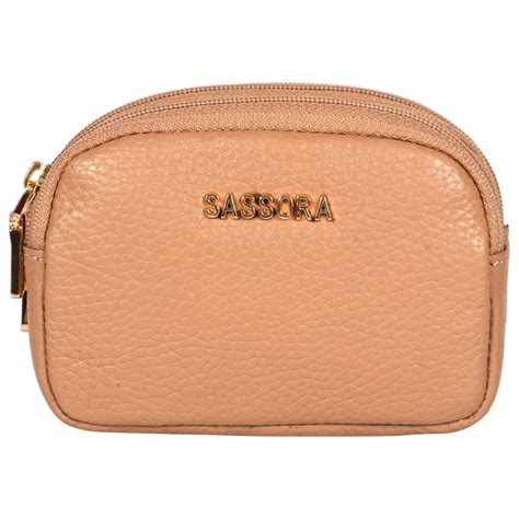 Sassora 100% Genuine Leather Women Small Coin Pouch