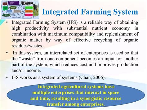 Integrated farming system and sustainable agriculture | PPTX
