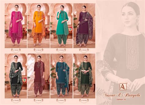 Nusrat E Patiyala Edition 16 Alok Pure Zam Karachi Salwar Suits Wholes ...