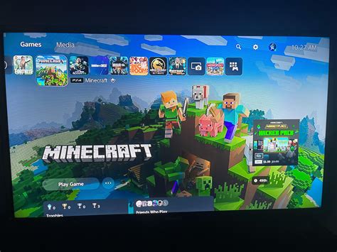 Image result for Minecraft PS4 Home Screen