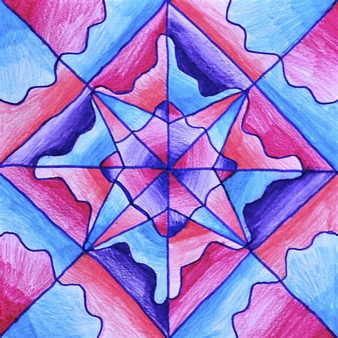 Pattern with radial drawings | Symmetry art, Symmetry design, Radial ...