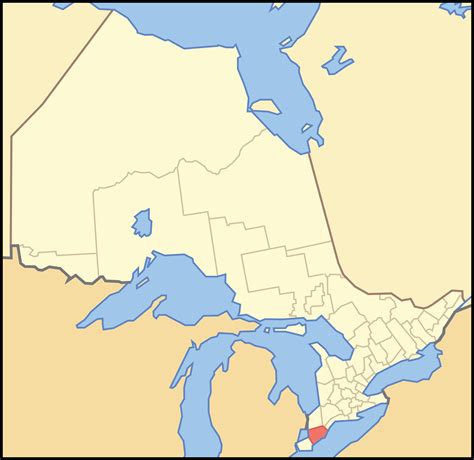 ملف:Map of Ontario CHATHAM-KENT.svg - المعرفة