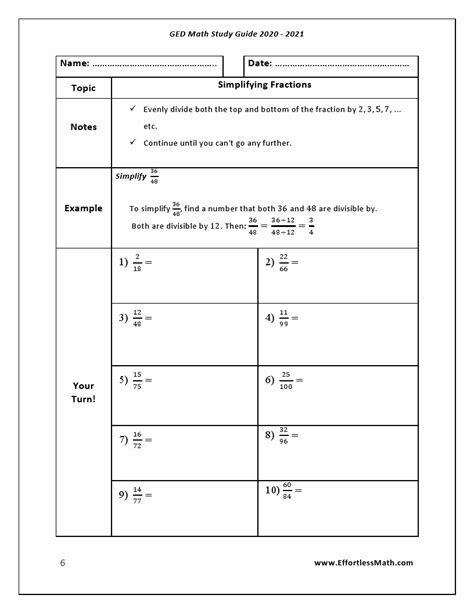 GED Math Study Guide 的图像结果