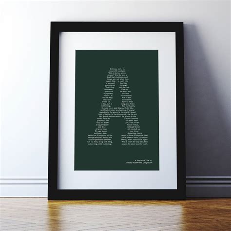 A Psalm Of Life By Henry Longfellow Poem Print By Spin Collective